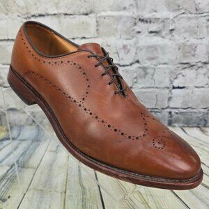 Allen Edmonds Fairfax Oxford Shoes Men's 9.5 D Chestnut Brown Brogue Leather USA